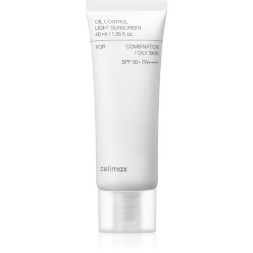 Oil Control Light Sunscreen protector solar SPF 50+ para pieles grasas y mixtas 40 ml - celimax - Modalova