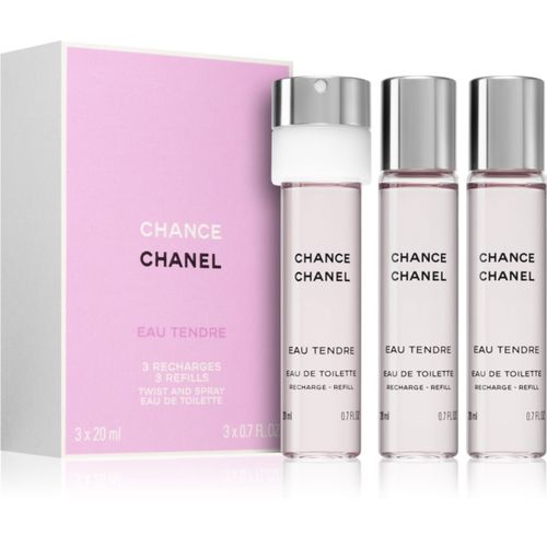 Chance Eau Tendre Eau de Toilette da donna 3x20 ml - Chanel - Modalova