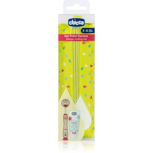 Always Smiling Set 3y+ Set de cuidado dental con estuche Hippo - Chicco - Modalova