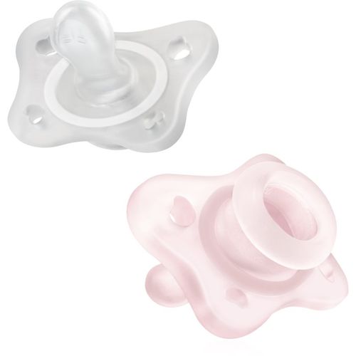 Physio Forma Mini Soft 0-2m chupete 0-2m Pink/Transparent 2 ud - Chicco - Modalova