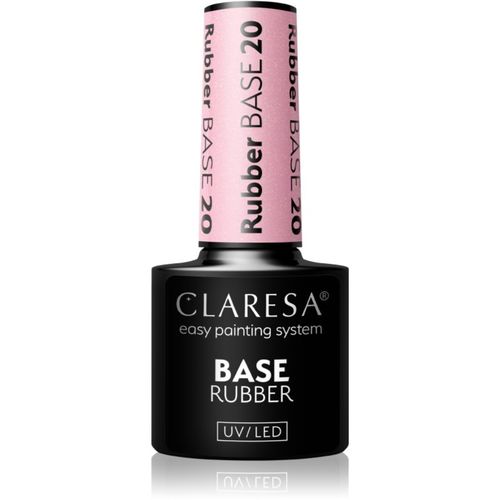 UV/LED Base Rubber prebase y esmalte de acabado para uñas de gel tono 20 5 g - Claresa - Modalova