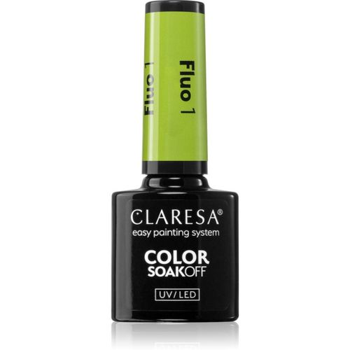 SoakOff UV/LED Color Fluo esmalte de uñas en gel tono 1 5 g - Claresa - Modalova