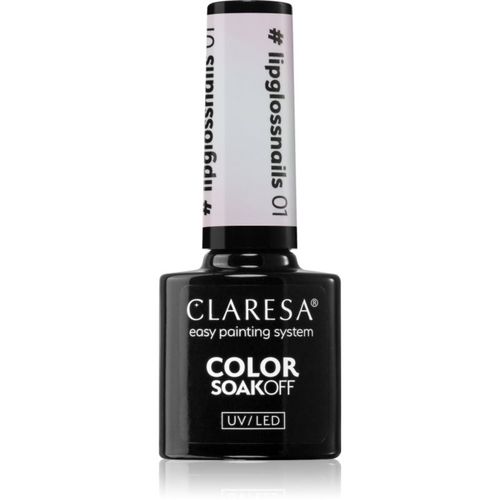 SoakOff UV/LED Color #lipglossnails esmalte de uñas en gel tono 01 5 g - Claresa - Modalova