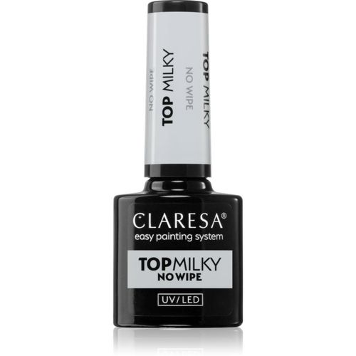 UV/LED Top Milky No Wipe esmalte de acabado de uñas en gel 5 g - Claresa - Modalova