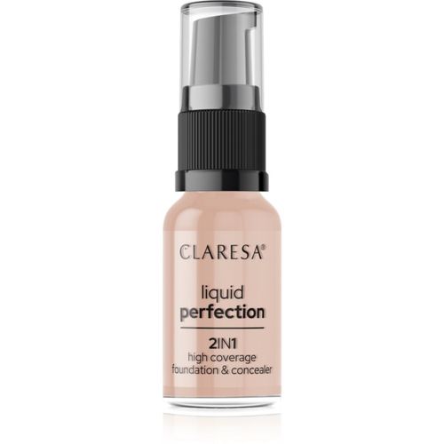 Liquid Perfection 2in1 base de cobertura total tono 104 Nude 18 g - Claresa - Modalova