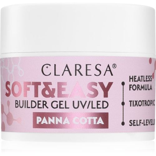 Soft&Easy Builder Gel capa base de gel para uñas tono Panna Cotta 12 g - Claresa - Modalova