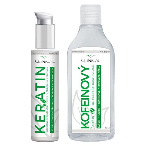 Keratin treatment + Caffeine shampoo set (per uomini e donne) - Clinical - Modalova