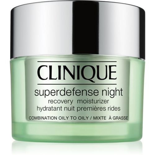 Superdefense™ Night Recovery Moisturizer crema de noche hidratante antiarrugas para pieles grasas y mixtas 50 ml - Clinique - Modalova