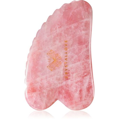 Rose Quartz 3D Gua Sha accesorio para masaje 1 ud - Crystallove - Modalova