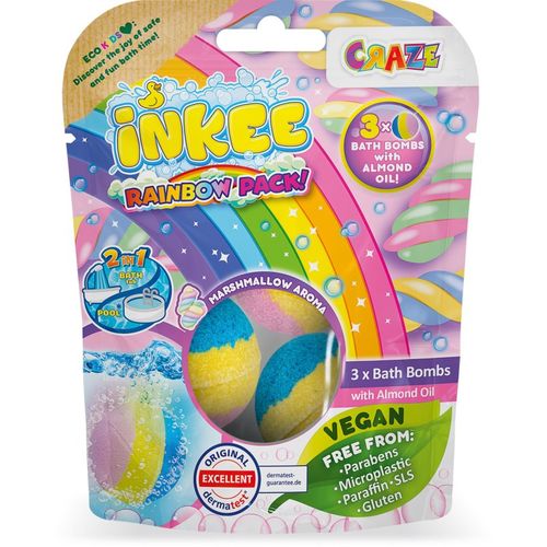 INKEE Rainbow Multipack bombas de baño efervescentes con aceite de almendras 3 ud - Craze - Modalova