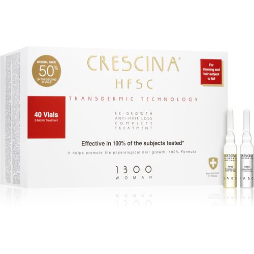 Transdermic 1300 Re-Growth and Anti-Hair Loss tratamiento de crecimiento del cabello contra la caída del cabello para mujer 40x3,5 ml - Crescina - Modalova