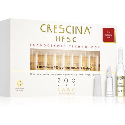 Transdermic 200 Re-Growth trattamento per la crescita dei capelli per uomo 20x3,5 ml - Crescina - Modalova