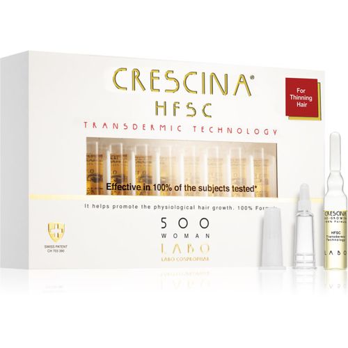 Transdermic 500 Re-Growth trattamento per la crescita dei capelli da donna 20x3,5 ml - Crescina - Modalova