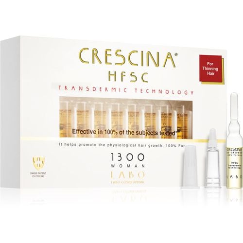 Transdermic 1300 Re-Growth trattamento per la crescita dei capelli da donna 20x3,5 ml - Crescina - Modalova