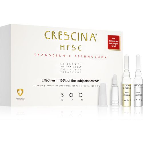 Transdermic 500 Re-Growth and Anti-Hair Loss Pflege zur Förderung des Haarwachstums und gegen Haarausfall für Herren 20x3,5 ml - Crescina - Modalova