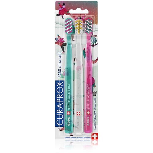 Limited Edition Winter Wonderland cepillos de dientes 5460 Ultra Soft 3 ud - Curaprox - Modalova