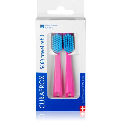 Travel Set 2-pack set de viaje cabezal de recambio Pink (Blue) 2 ud - Curaprox - Modalova