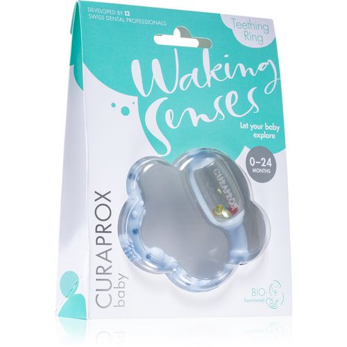 Baby Waking Senses anello da mordere con spazzolino massaggiante e sonaglio 1 pz - Curaprox - Modalova