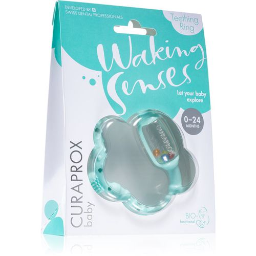 Baby Waking Senses anello da mordere con spazzolino massaggiante e sonaglio 1 pz - Curaprox - Modalova