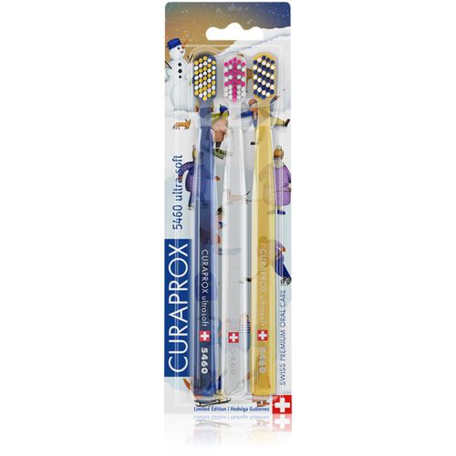 Limited Edition Winter Wonderland cepillos de dientes 5460 Ultra Soft 3 ud - Curaprox - Modalova