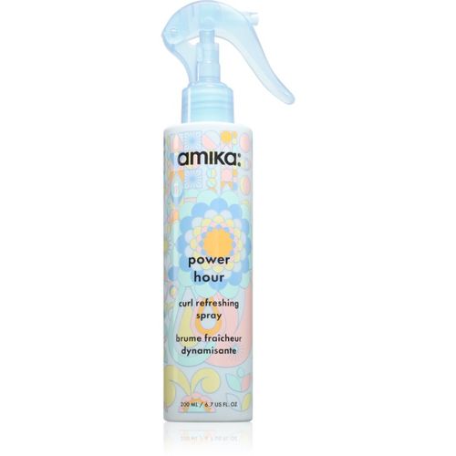 Power Hour Curl Refreshing Spray spray hidratante para cabello ondulado y rizado 200 ml - amika - Modalova