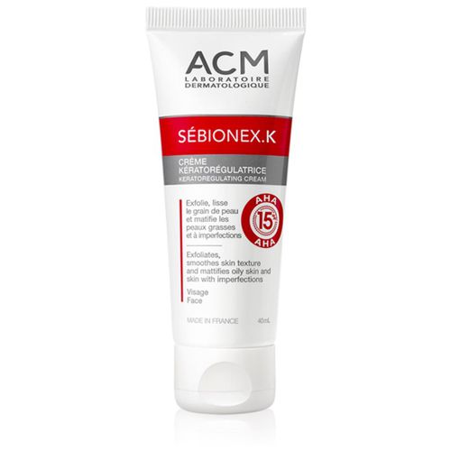 Sébionex K crema protectora matificante para pieles grasas con imperfecciones con AHA ácidos 40 ml - ACM - Modalova