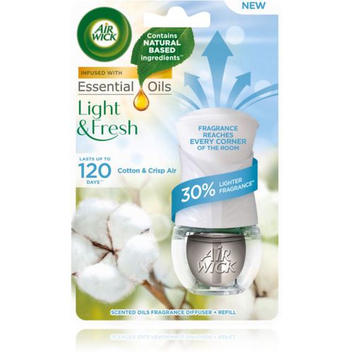 Light & Fresh Cotton & Crisp Air ambientador eléctrico con recarga 19 ml - Air Wick - Modalova