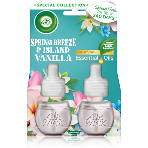 Spring Fresh Spring Breeze & Island Vanilla ambientador eléctrico Recambio 2x19 ml - Air Wick - Modalova