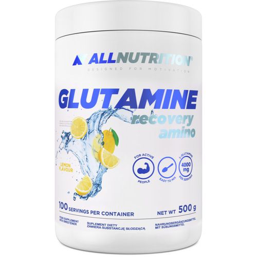 Glutamine Recovery Amino Muskelregeneration und -wachstum Geschmack Lemon 500 g - Allnutrition - Modalova