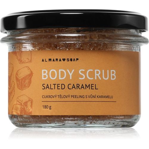 Body Scrub exfoliante corporal a base de azúcar para la celulitis con aroma Salted Caramel 180 g - Almara Soap - Modalova
