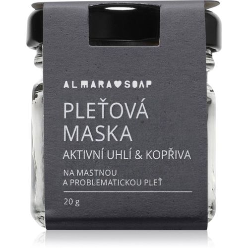 Face Active Charcoal & Nettle mascarilla facial para pieles grasas y problemáticas 20 g - Almara Soap - Modalova