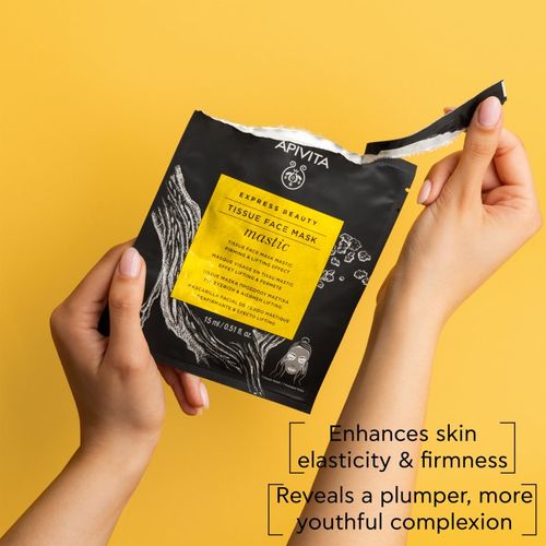 Express Beauty Lifting Tissue Face Mask Mastic Mascarilla en hoja con efecto lifting 15 ml - Apivita - Modalova