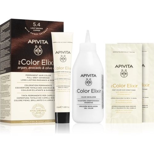 My Color Elixir tinte de pelo sin amoníaco tono 5.4 Light Brown Copper 1 ud - Apivita - Modalova