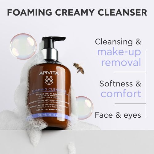 Cleansing Foaming Cleanser espuma limpiadora suave 300 ml - Apivita - Modalova