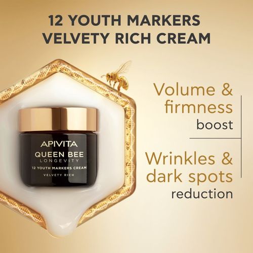 Queen Bee Longevity crema enriquecida antiarrugas 50 ml - Apivita - Modalova