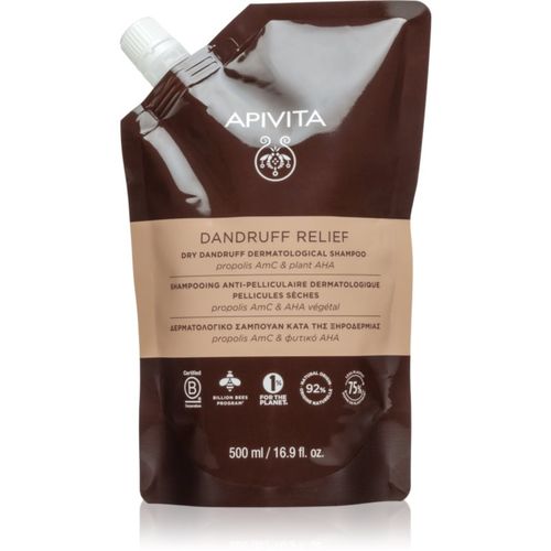 Dandruff Relief Dry Dandruff Dermatological Shampoo champú anticaspa para cuero cabelludo seco con picores Refill 500 ml - Apivita - Modalova
