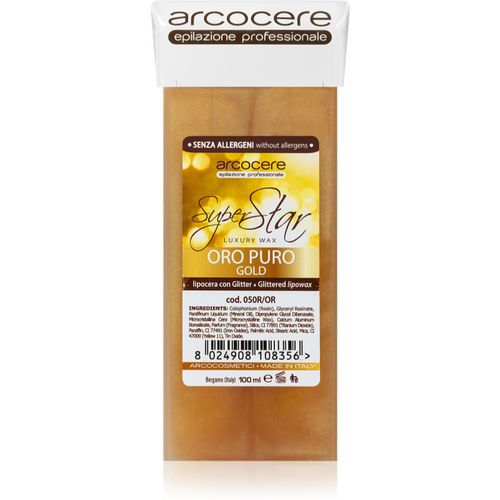 Professional Wax Oro Puro Gold Cera depilatoria con glitter ricarica 100 ml - Arcocere - Modalova