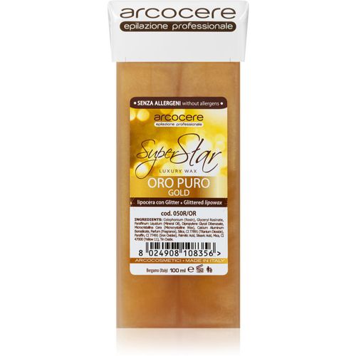 Professional Wax Oro Puro Gold Enthaarungswachs mit Glitzerteilchen Ersatzfüllung 100 ml - Arcocere - Modalova