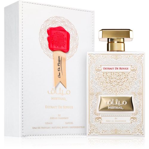 Meethaq Extrait De Rouge Eau de Parfum unisex 100 ml - Ard Al Zaafaran - Modalova