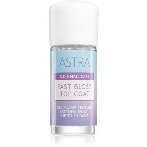 S.O.S Nail Care Fast Gloss Top Coat esmalte de uñas capa acabado para una protección perfecta y brillo intenso 12 ml - Astra Make-up - Modalova