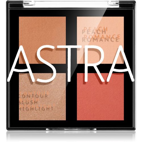 Romance Palette paleta para contorno de rostro para el rostro tono 01 Peach Romance 8 g - Astra Make-up - Modalova