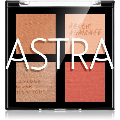 Romance Palette palette contouring per il viso colore 01 Peach Romance 8 g - Astra Make-up - Modalova