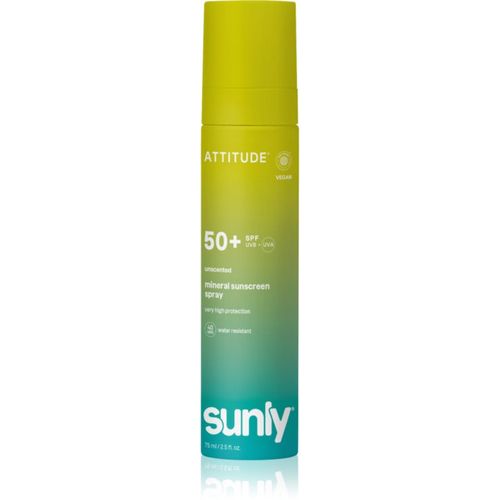 Sunly Mineral Sunscreen Spray SPF 50+ spray solar mineral sin perfume SPF 50+ 75 ml - Attitude - Modalova