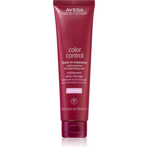 Color Control Leave-in Treatment Rich tratamiento sin aclarado para el cabello teñido para conservar el brillo y el color 100 ml - Aveda - Modalova