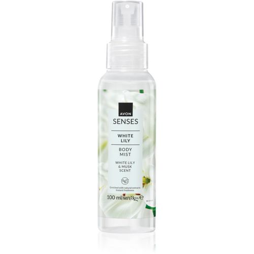 Senses White Lily & Musk spray corporal refrescante 100 ml - Avon - Modalova