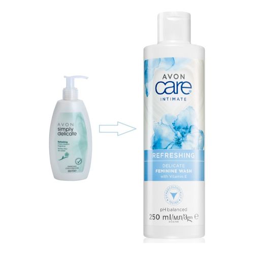 Care Intimate Refreshing gel de higiene íntima con efecto refrescante con vitamina E 250 ml - Avon - Modalova