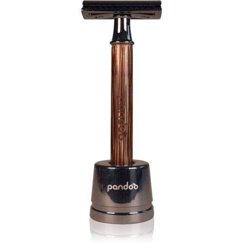 Bamboo Safety Razor maquinilla de afeitar + cabezal de recambio 10 ks Slim Handle 1 ud - Pandoo - Modalova