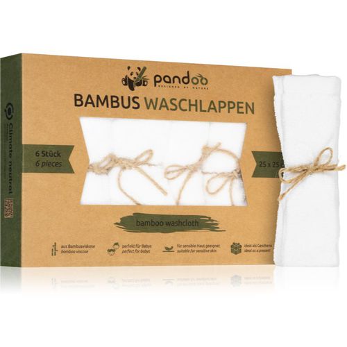 Bamboo Washcloth guanto di spugna 25 x 25 cm 6 pz - Pandoo - Modalova