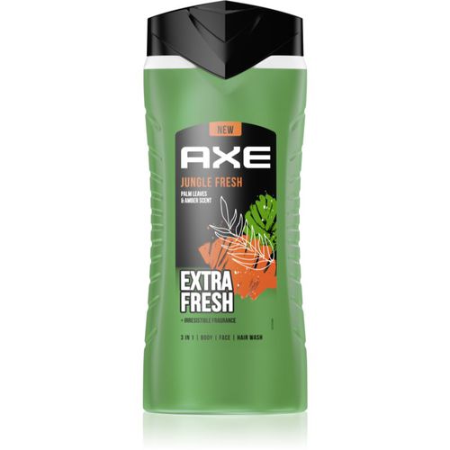 Jungle Fresh gel doccia per viso, corpo e capelli Palm Leaves & Amber 400 ml - Axe - Modalova