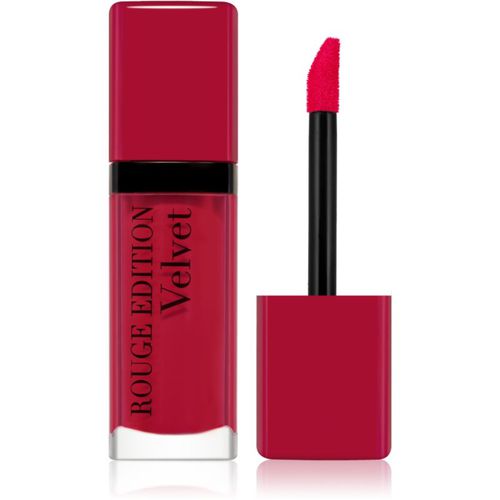 Rouge Edition Velvet barra de labios líquida con efecto mate tono 05 OLé Flamingo! 7.7 ml - Bourjois - Modalova